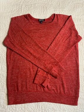 Buffalo David Bitton Men's Heathered Red Crewneck Sweater